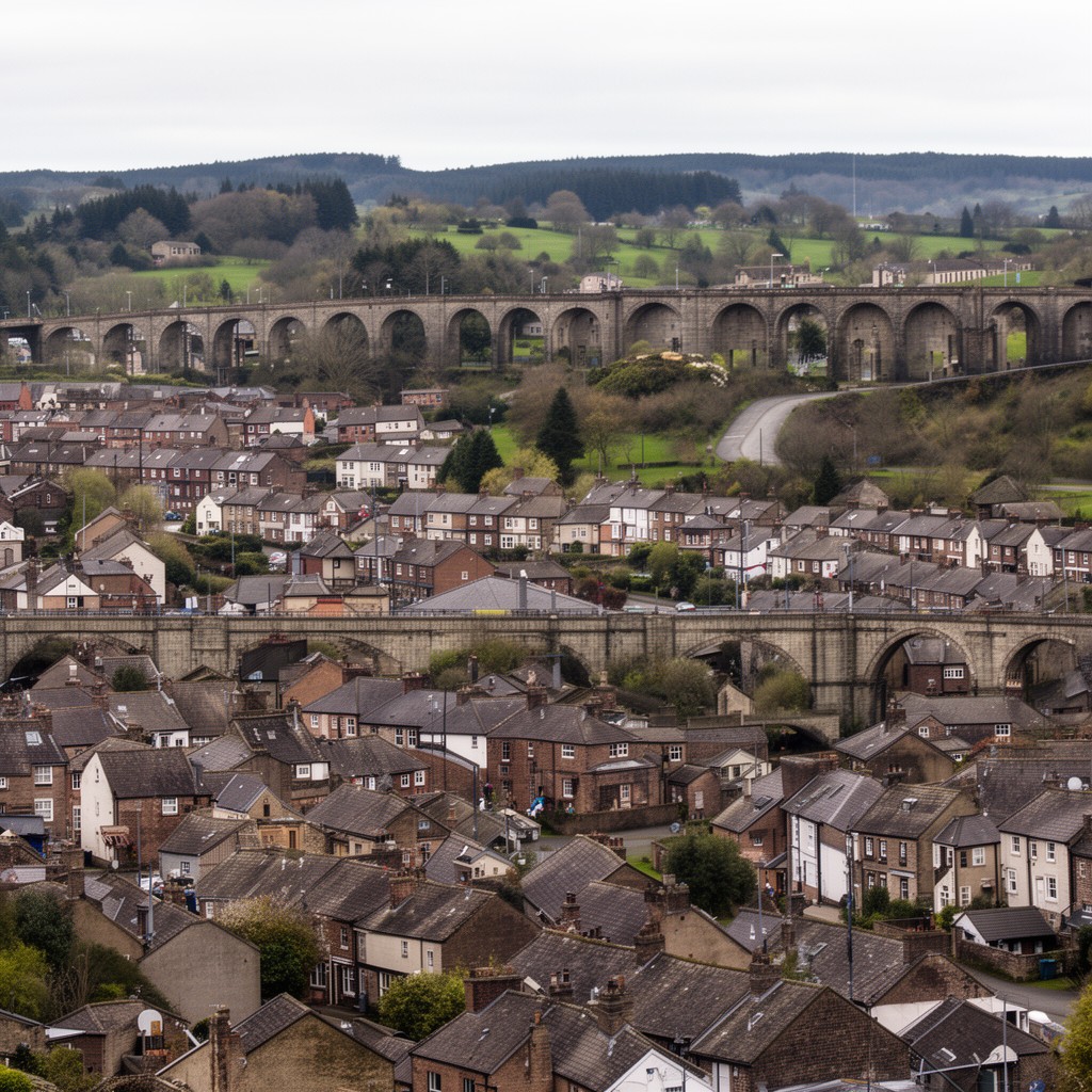 AI-generated illustration of Metropolitan Borough of Stockport