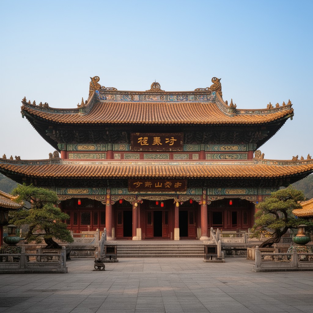AI-generated illustration of Guiyuan Temple