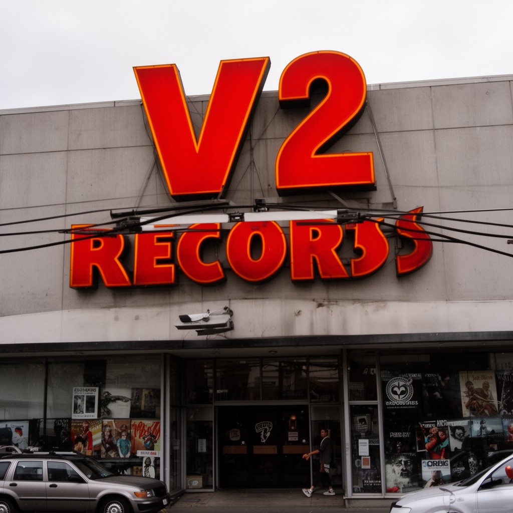 AI-generated illustration of V2 Records