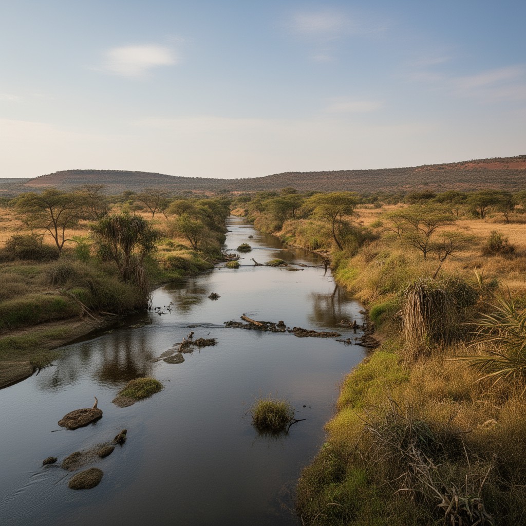 AI-generated illustration of Notwane River