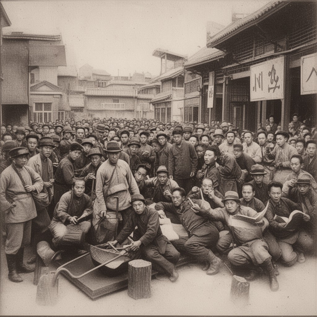 AI-generated illustration of 1911 Wuchang Uprising