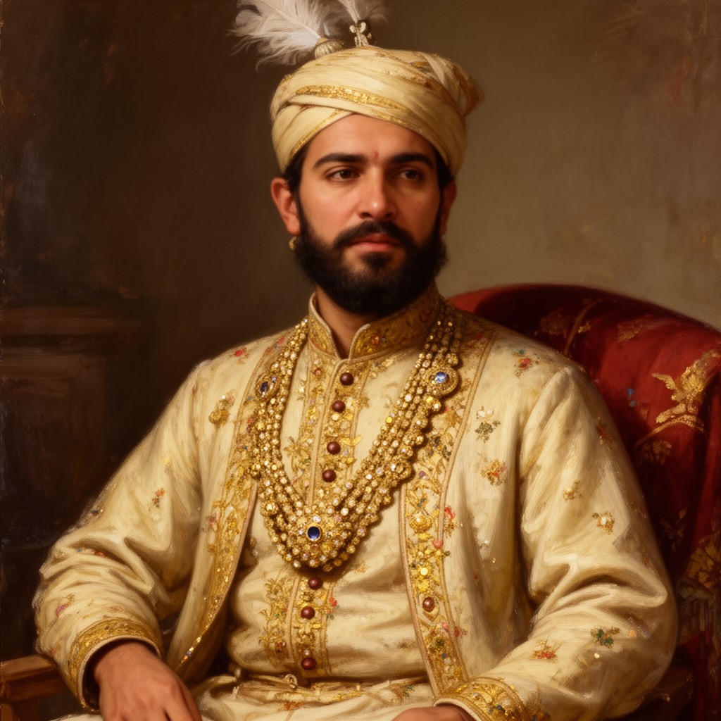 AI-generated illustration of Akbar II