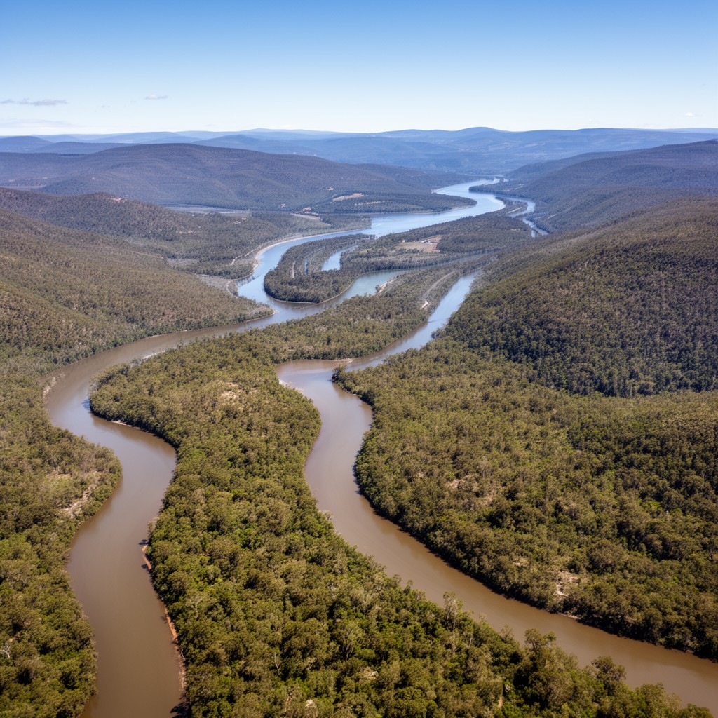 AI-generated illustration of Clarence River basin