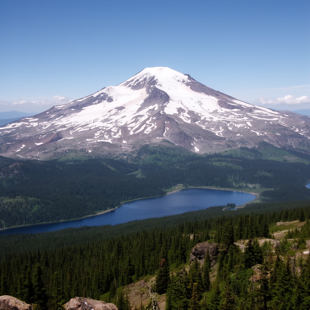 AI-generated illustration of South Sister