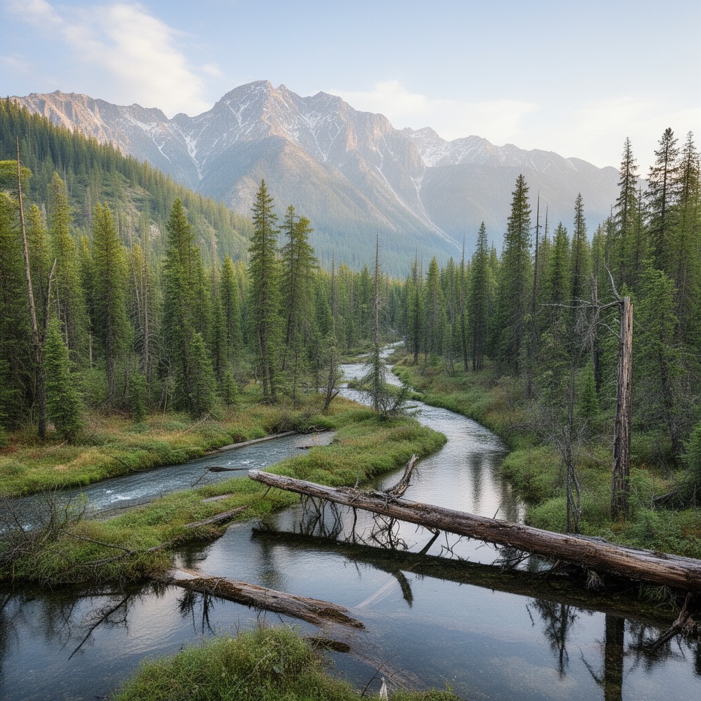 AI-generated illustration of Bikin National Park