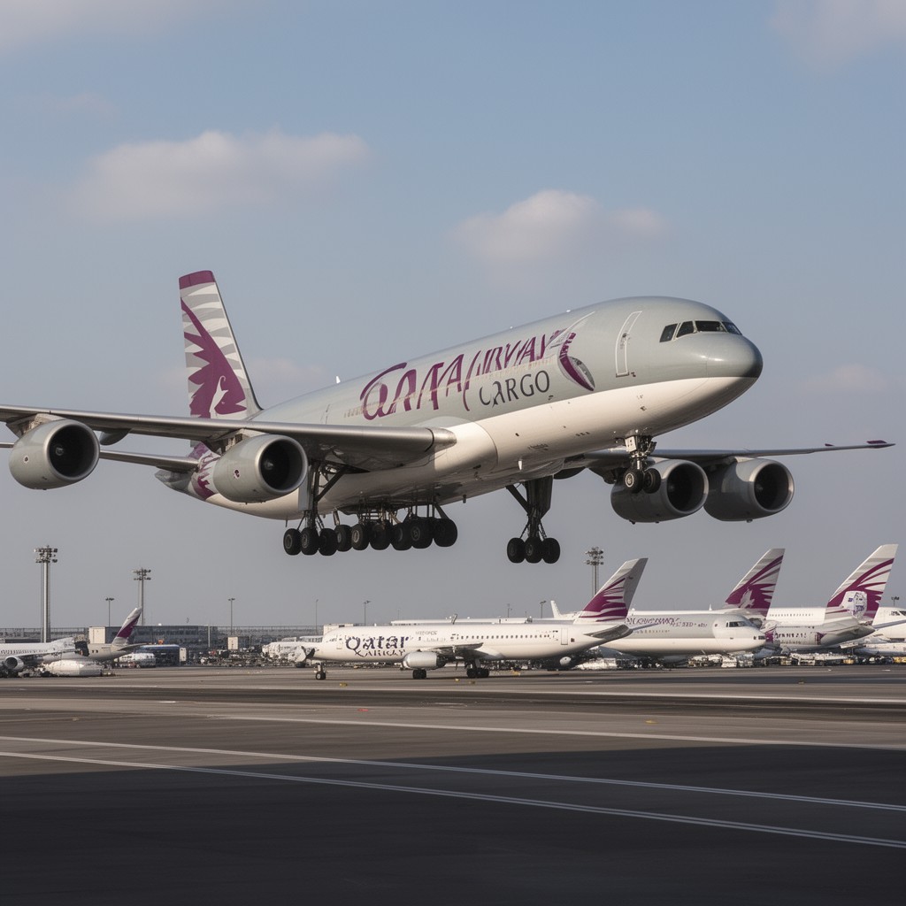 AI-generated illustration of Qatar Airways Cargo