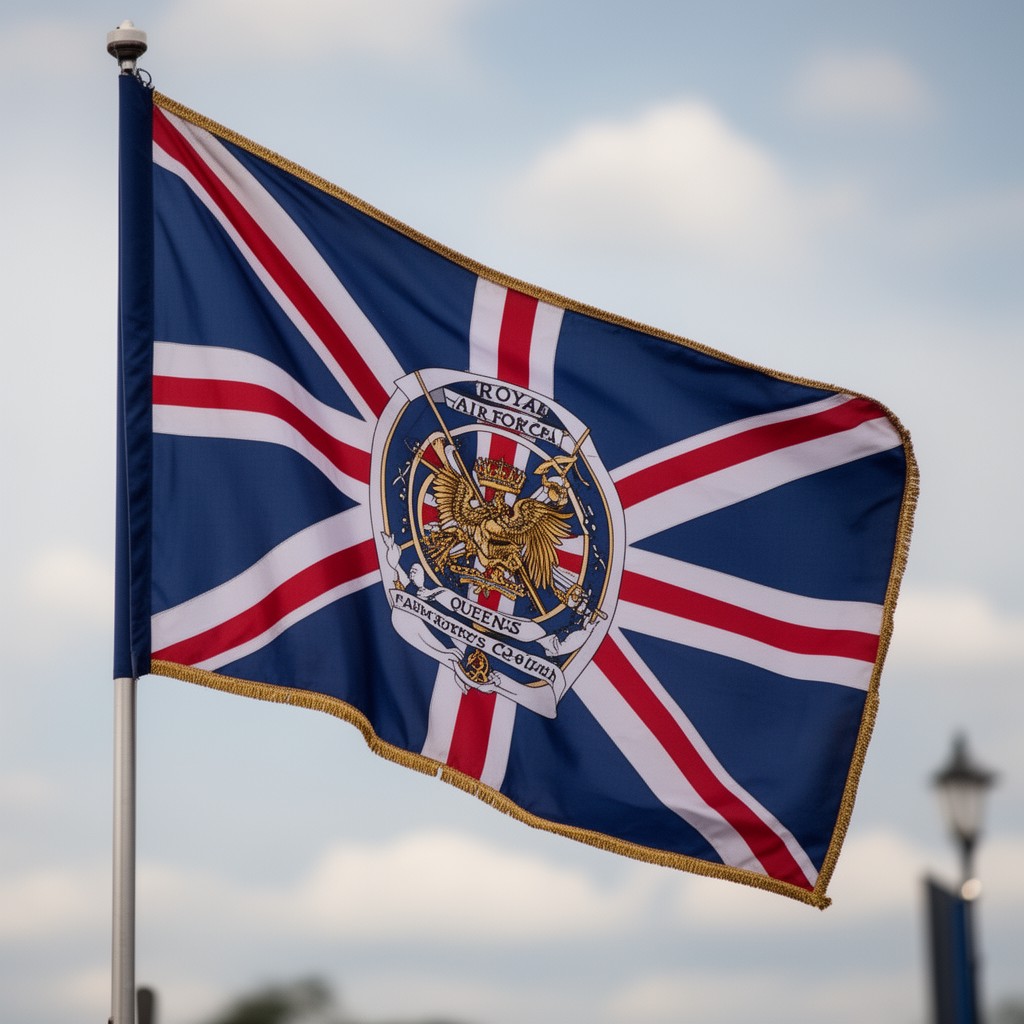 AI-generated illustration of Royal Air Force Queen’s Colour