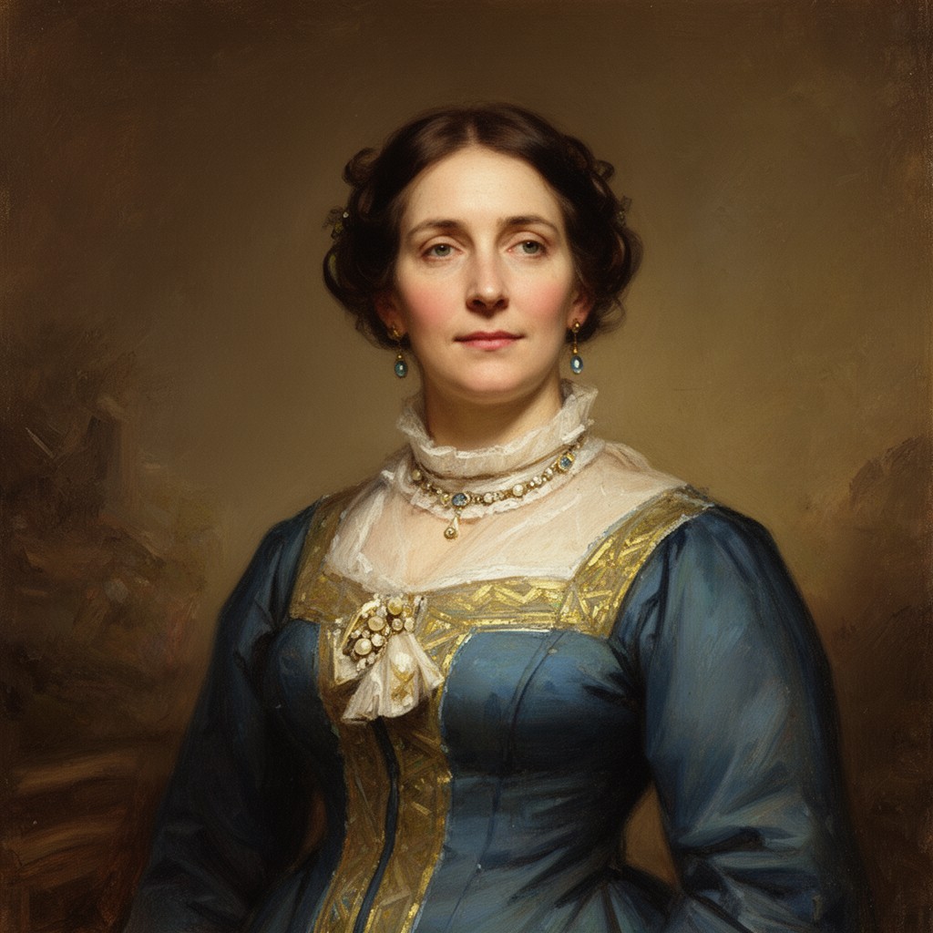 AI-generated illustration of Maria Basevi