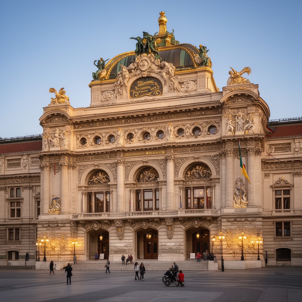 AI-generated illustration of Hungarian State Opera House