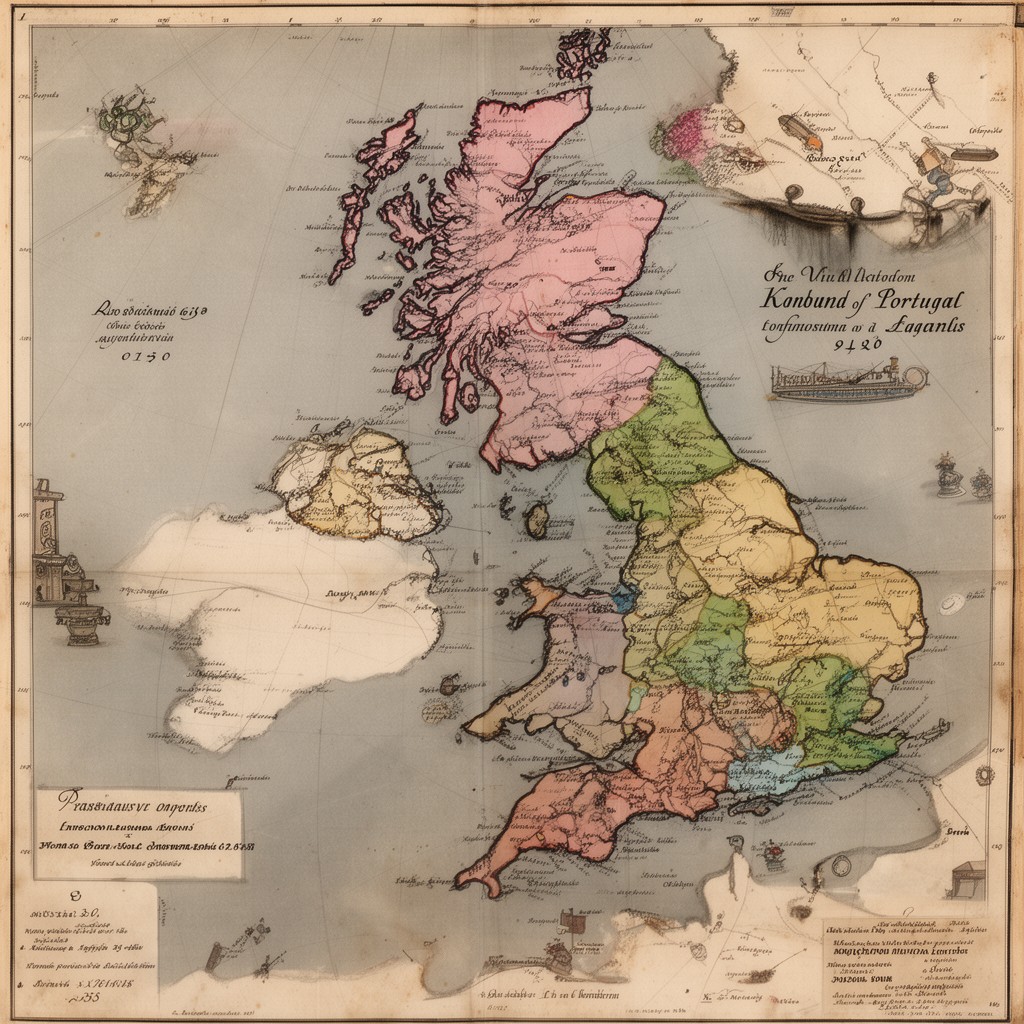AI-generated illustration of United Kingdom of Portugal, Brazil and the Algarves