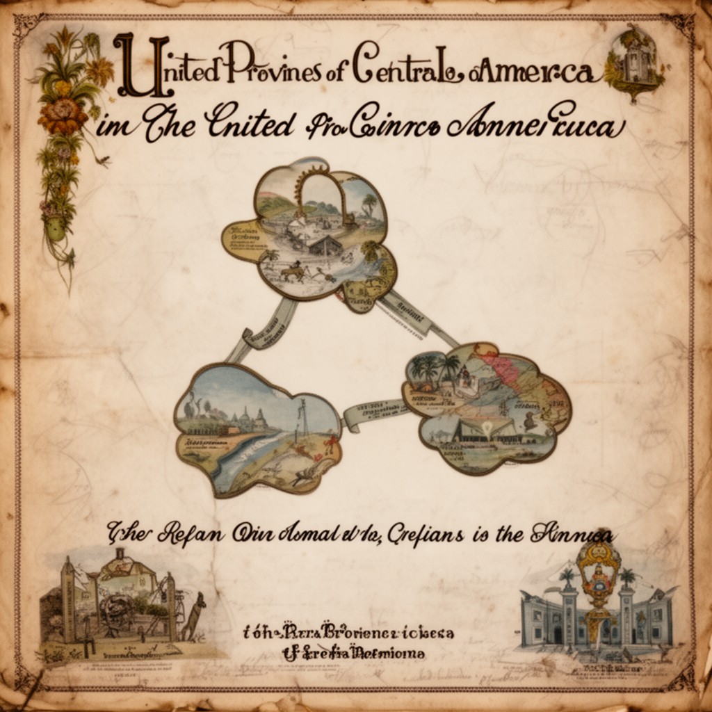 AI-generated illustration of United Provinces of Central America