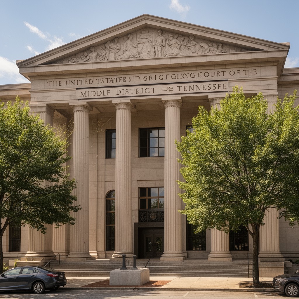 AI-generated illustration of United States District Court for the Middle District of Tennessee