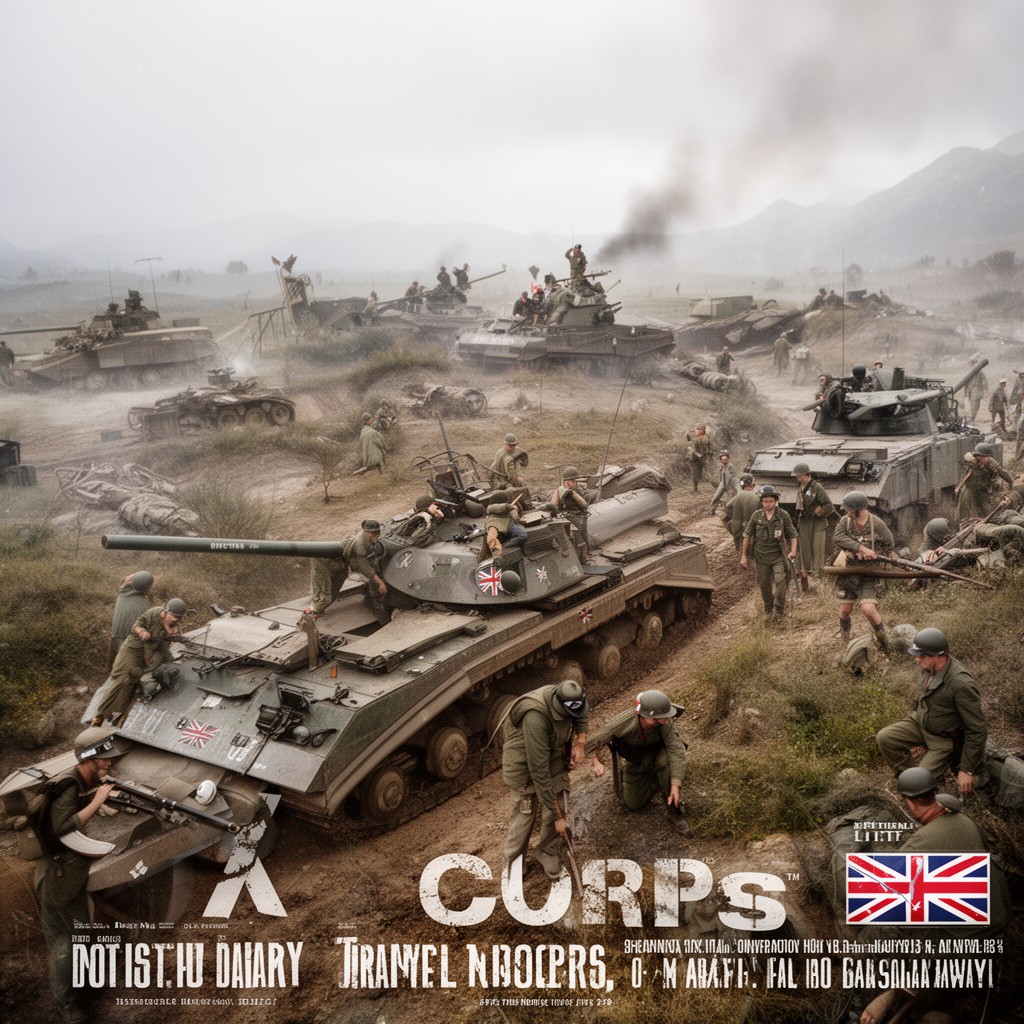 AI-generated illustration of British X Corps