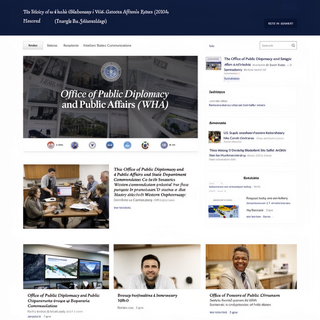 AI-generated illustration of Office of Public Diplomacy and Public Affairs (WHA)