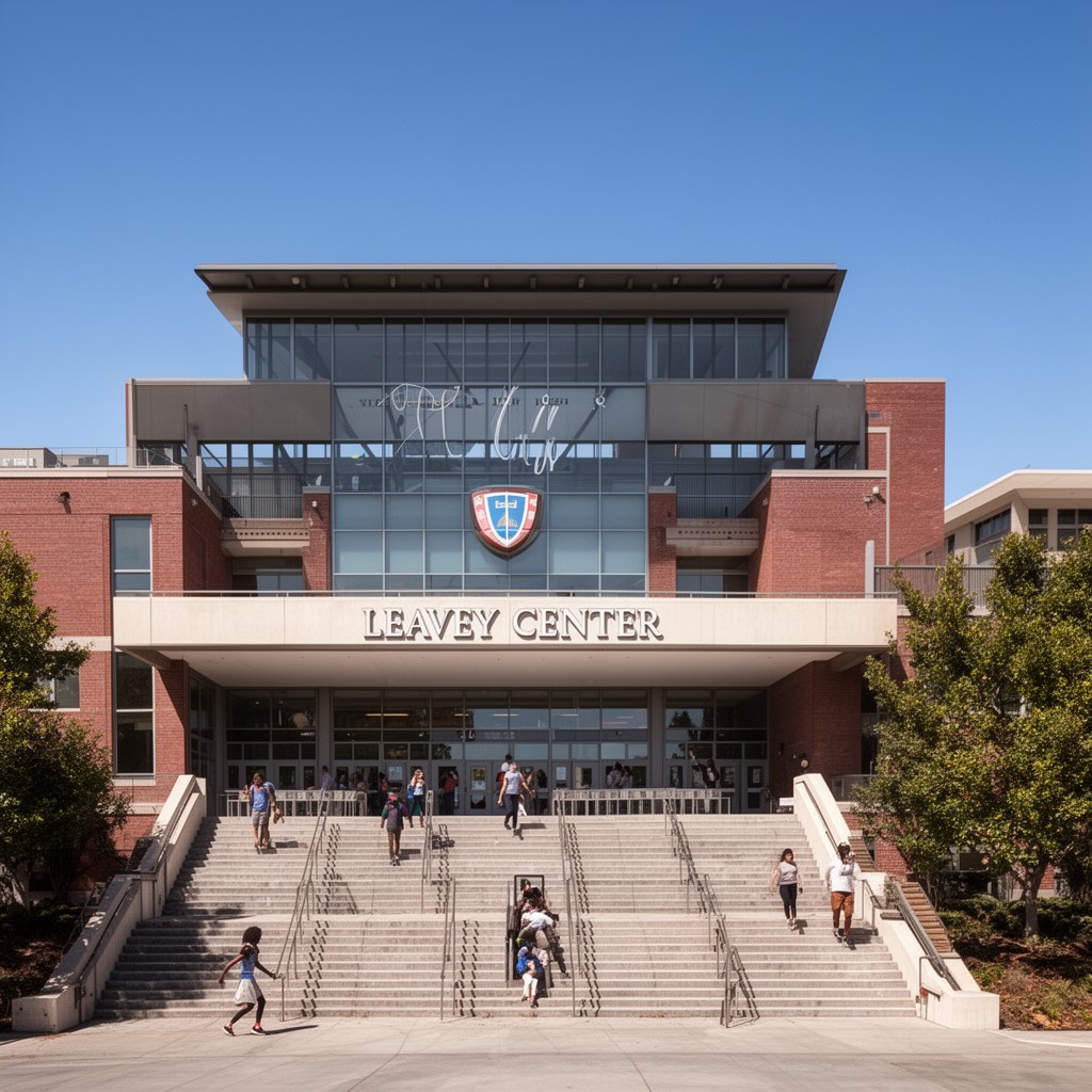 AI-generated illustration of Leavey Center