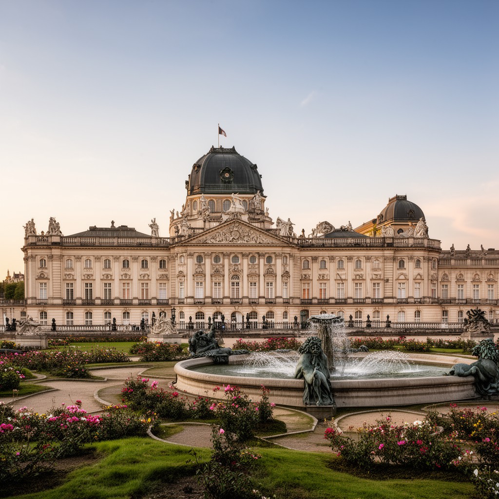 AI-generated illustration of Neues Palais