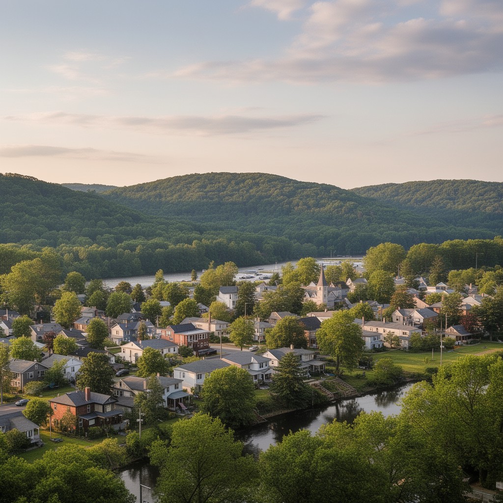 AI-generated illustration of Pequannock Township, New Jersey, United States