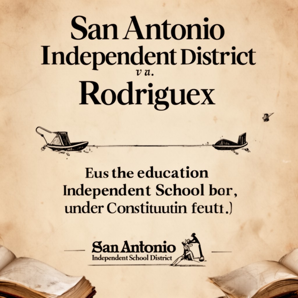 AI-generated illustration of San Antonio Independent School District v. Rodriguez