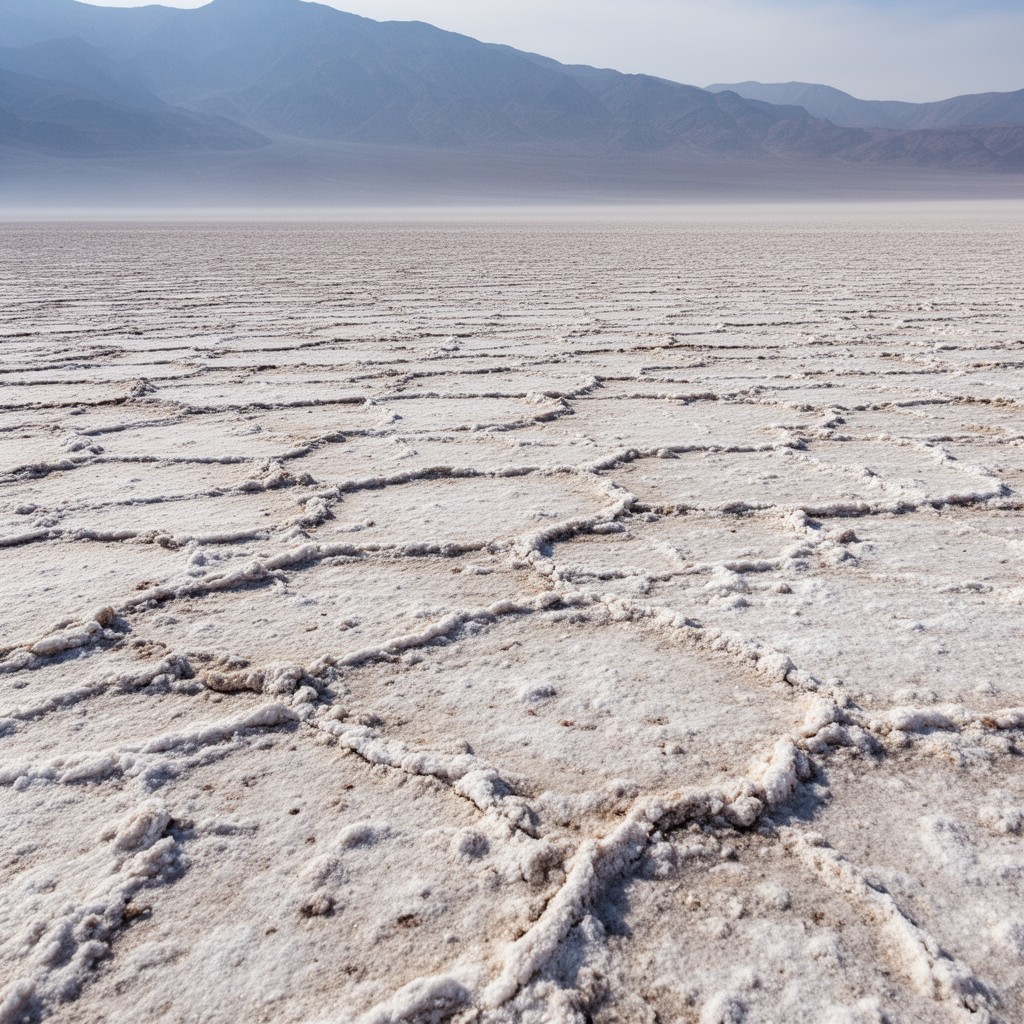 AI-generated illustration of Badwater Basin