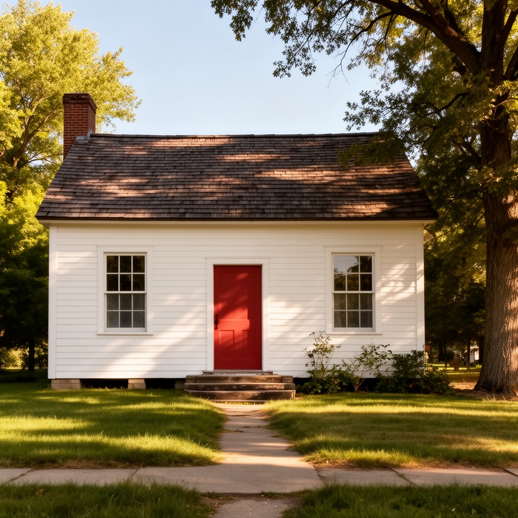 AI-generated illustration of West Branch Schoolhouse