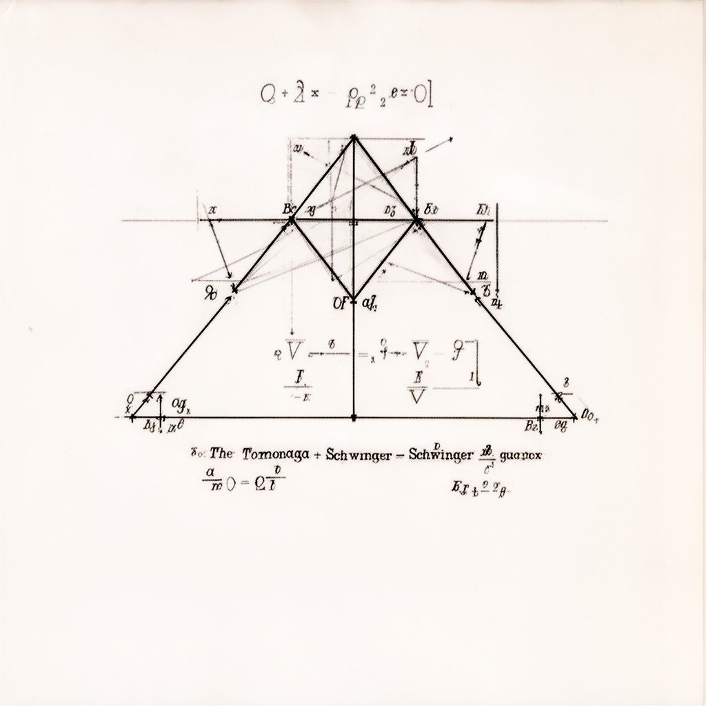 AI-generated illustration of Tomonaga–Schwinger equation