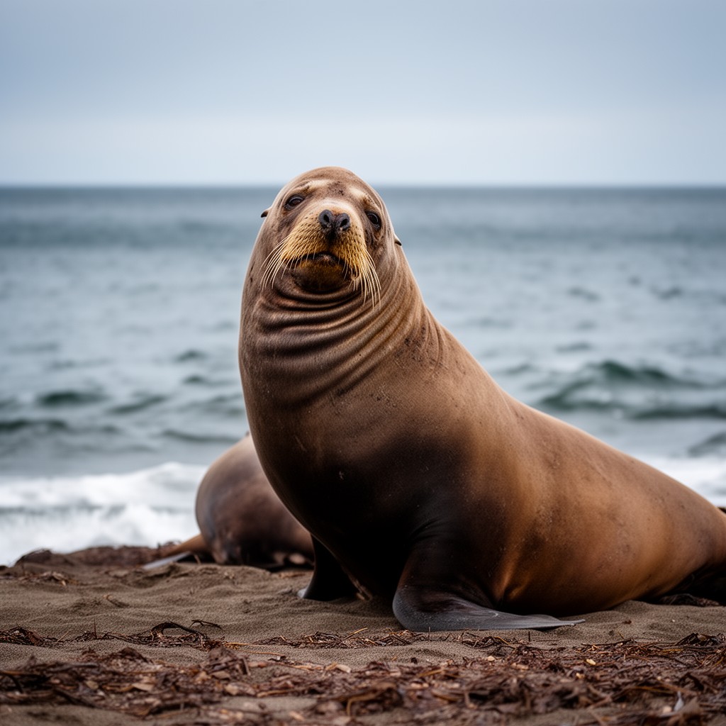 AI-generated illustration of Steller sea lion