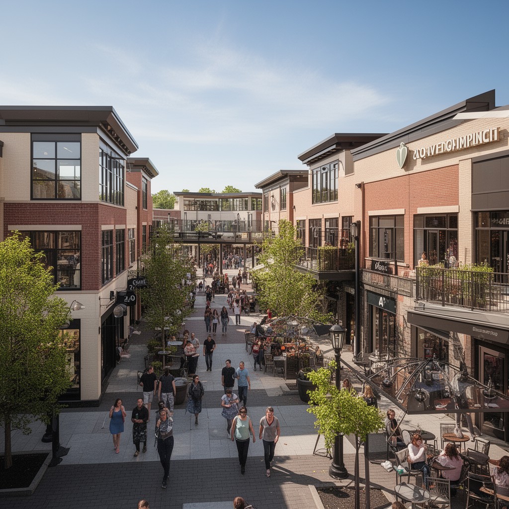 AI-generated illustration of 3rd Ave Burlington