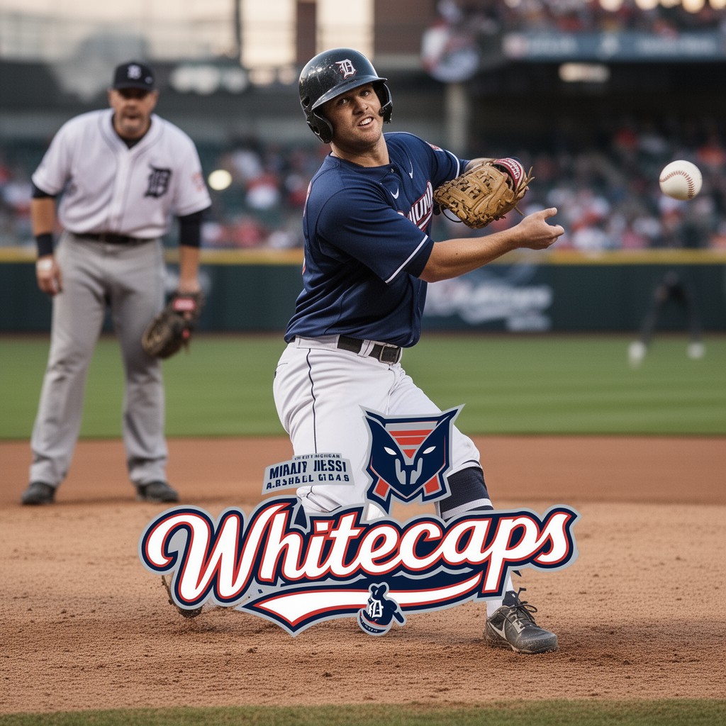 AI-generated illustration of West Michigan Whitecaps