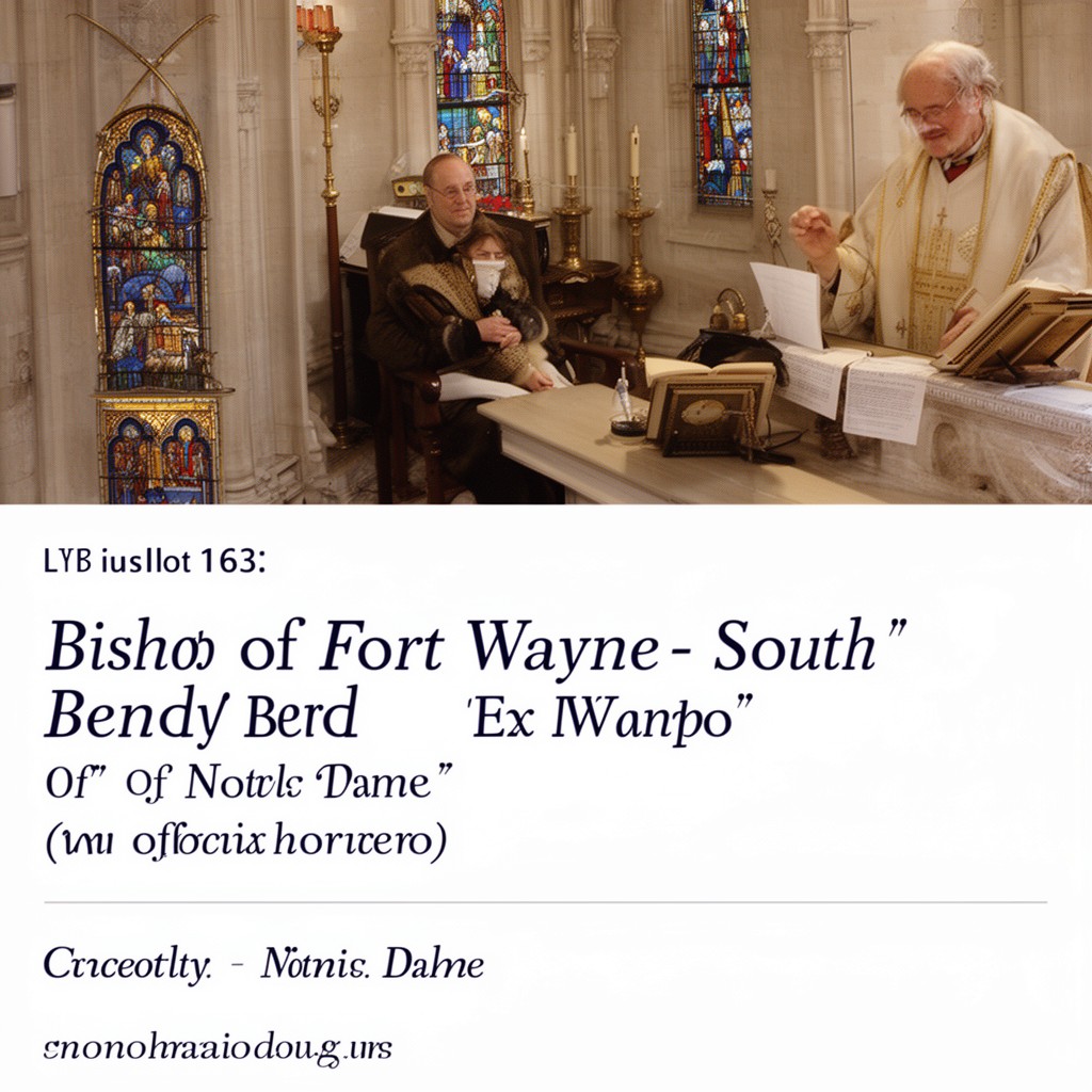 AI-generated illustration of Bishop of Fort Wayne–South Bend (ex officio)