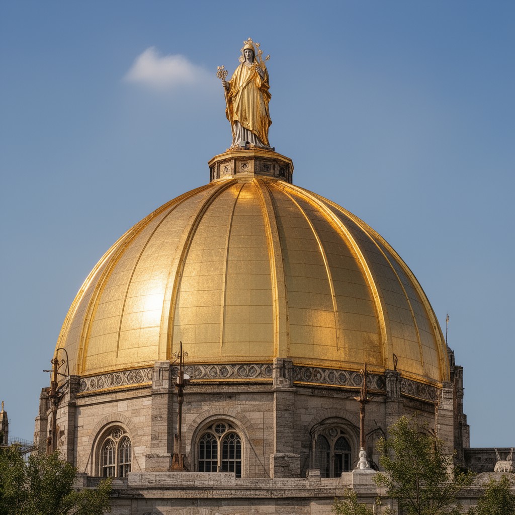 AI-generated illustration of Golden Dome