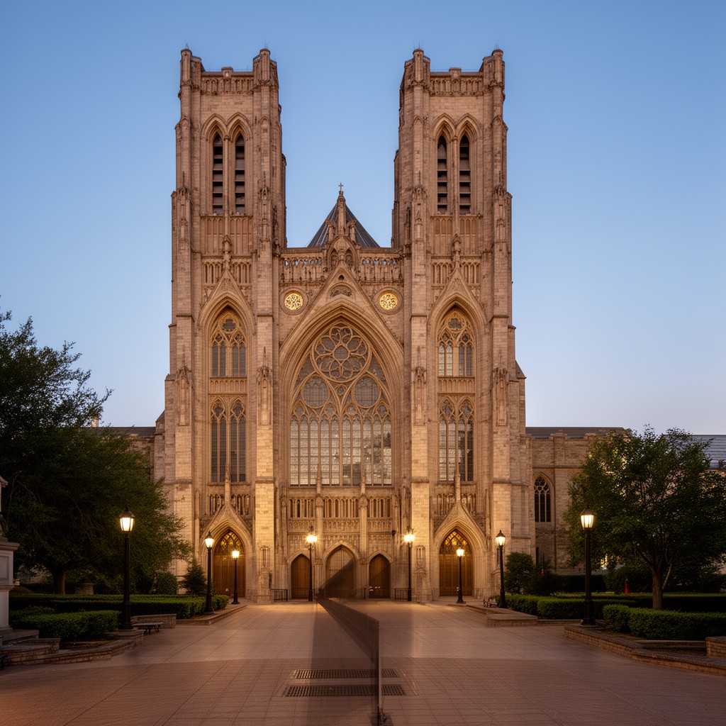 AI-generated illustration of Basilica of the Sacred Heart