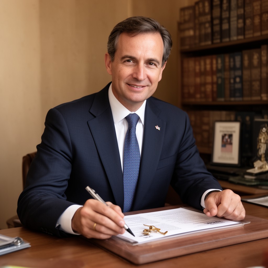 AI-generated illustration of United States Ambassador to Austria