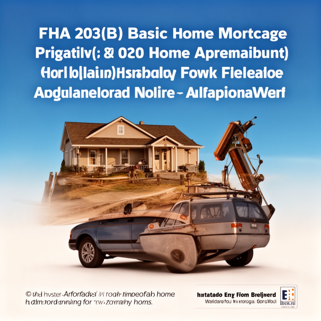 AI-generated illustration of FHA 203(b) basic home mortgage program