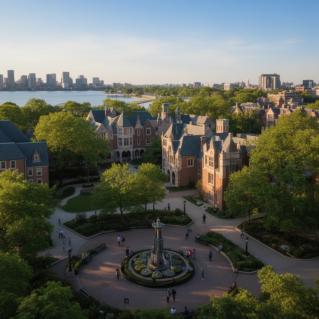 AI-generated illustration of Lincoln Park Campus