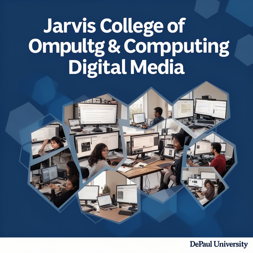 AI-generated illustration of Jarvis College of Computing and Digital Media