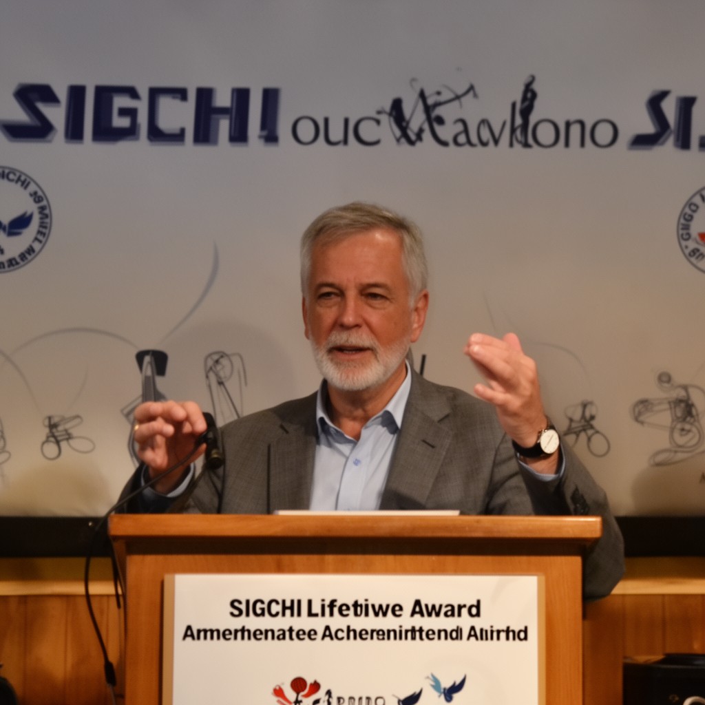 AI-generated illustration of SIGCHI Lifetime Achievement Award