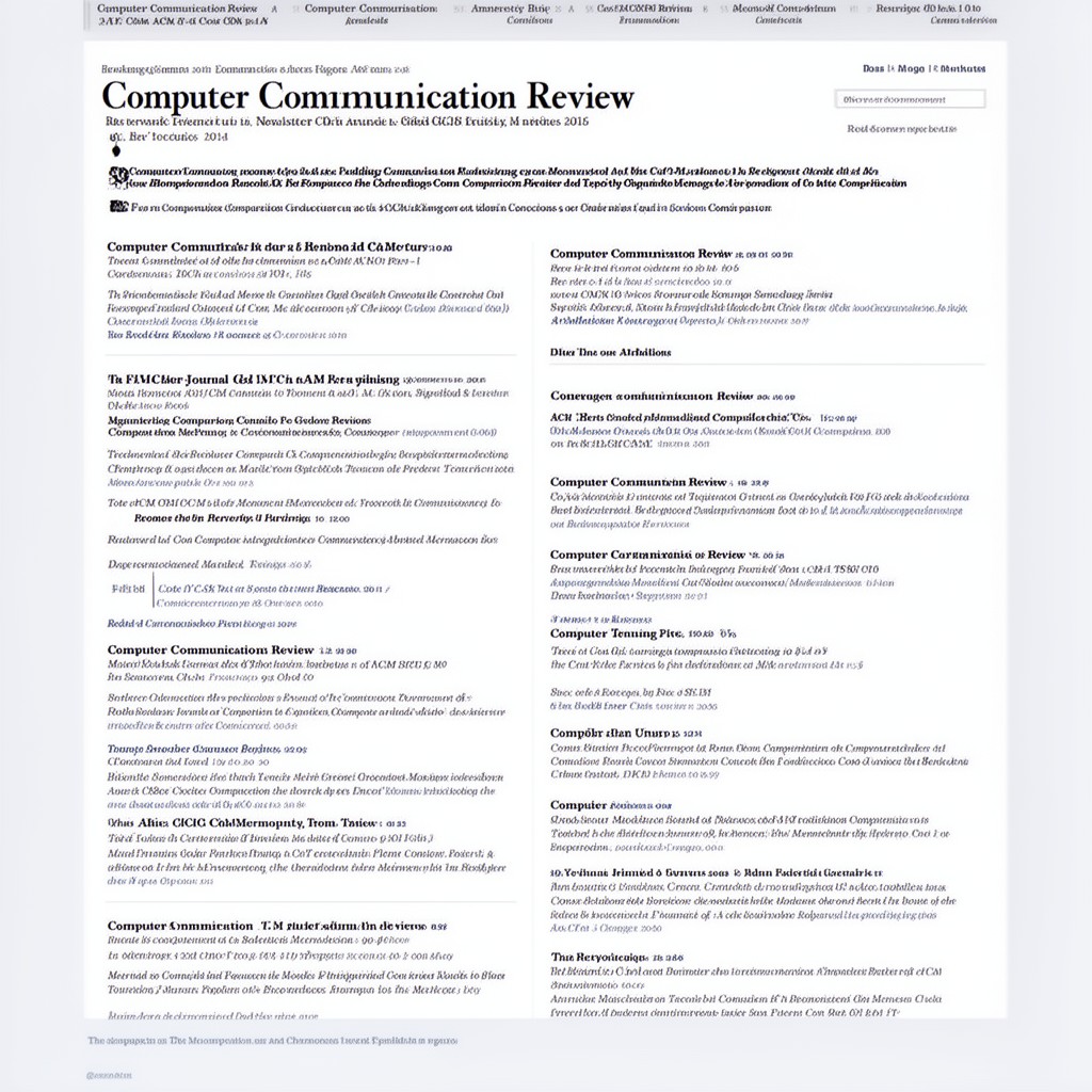 AI-generated illustration of Computer Communication Review