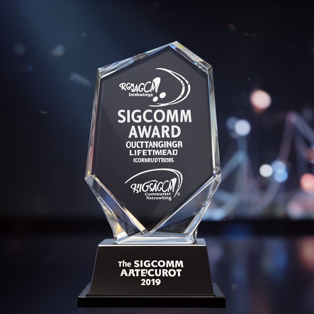 AI-generated illustration of SIGCOMM Award