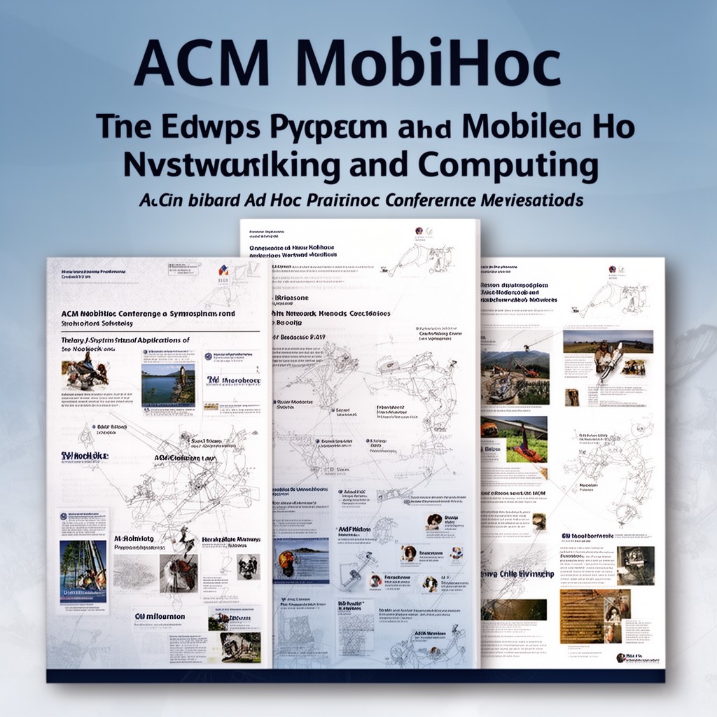AI-generated illustration of ACM MobiHoc conference proceedings