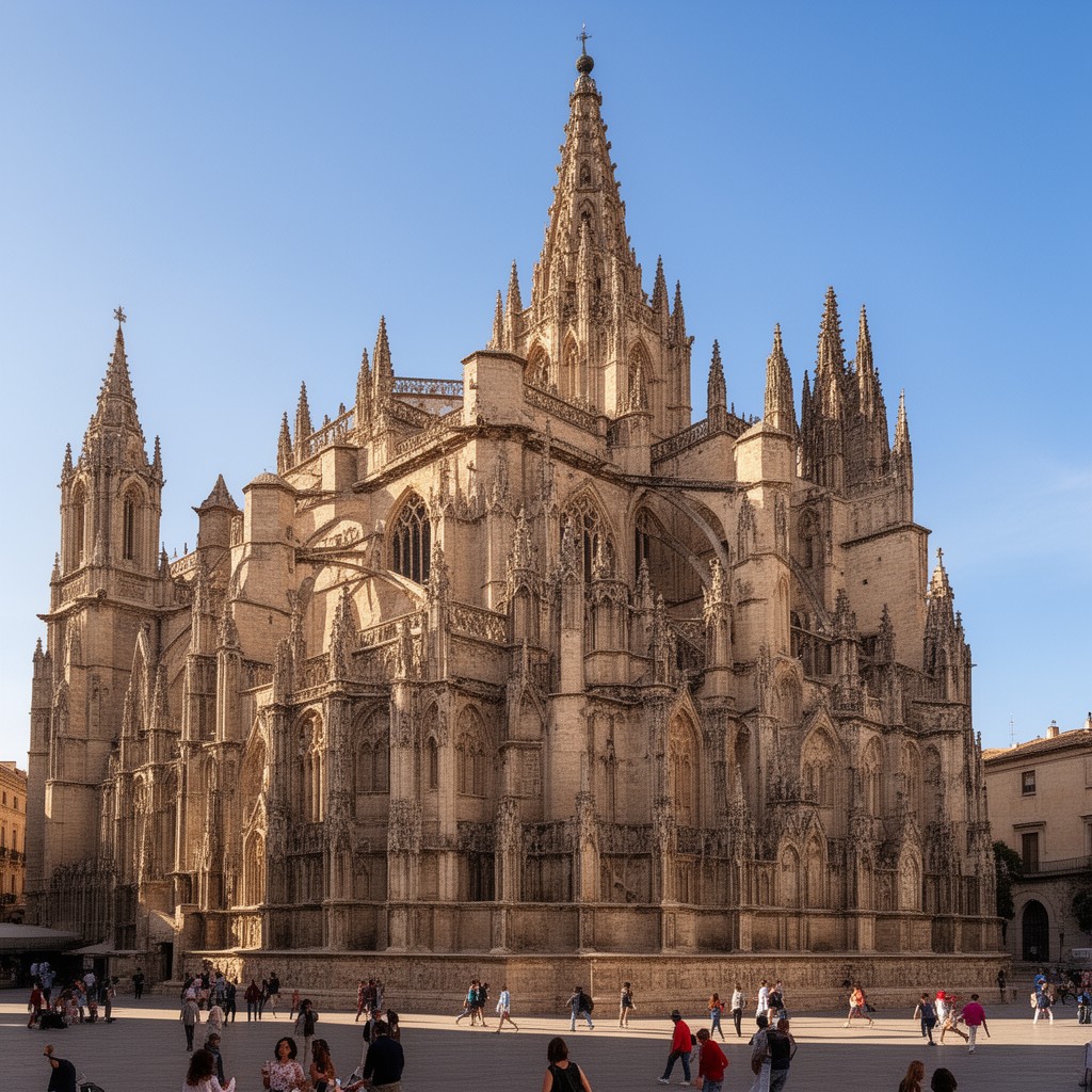 AI-generated illustration of Valencia Cathedral