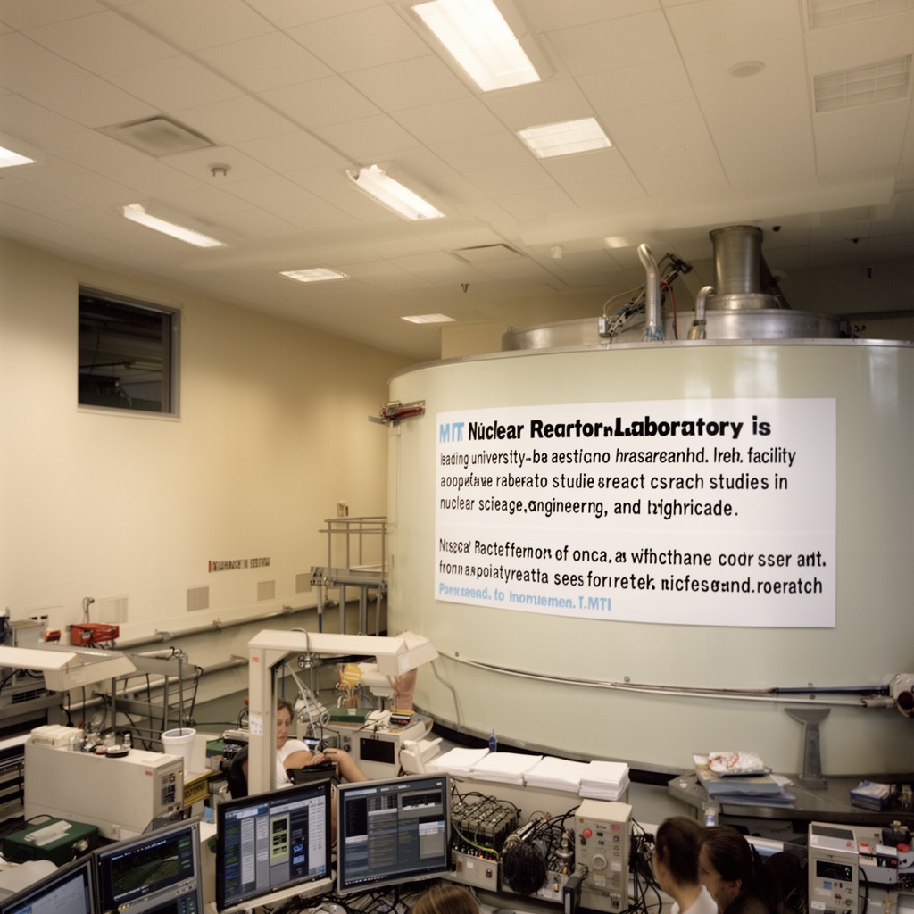 AI-generated illustration of MIT Nuclear Reactor Laboratory