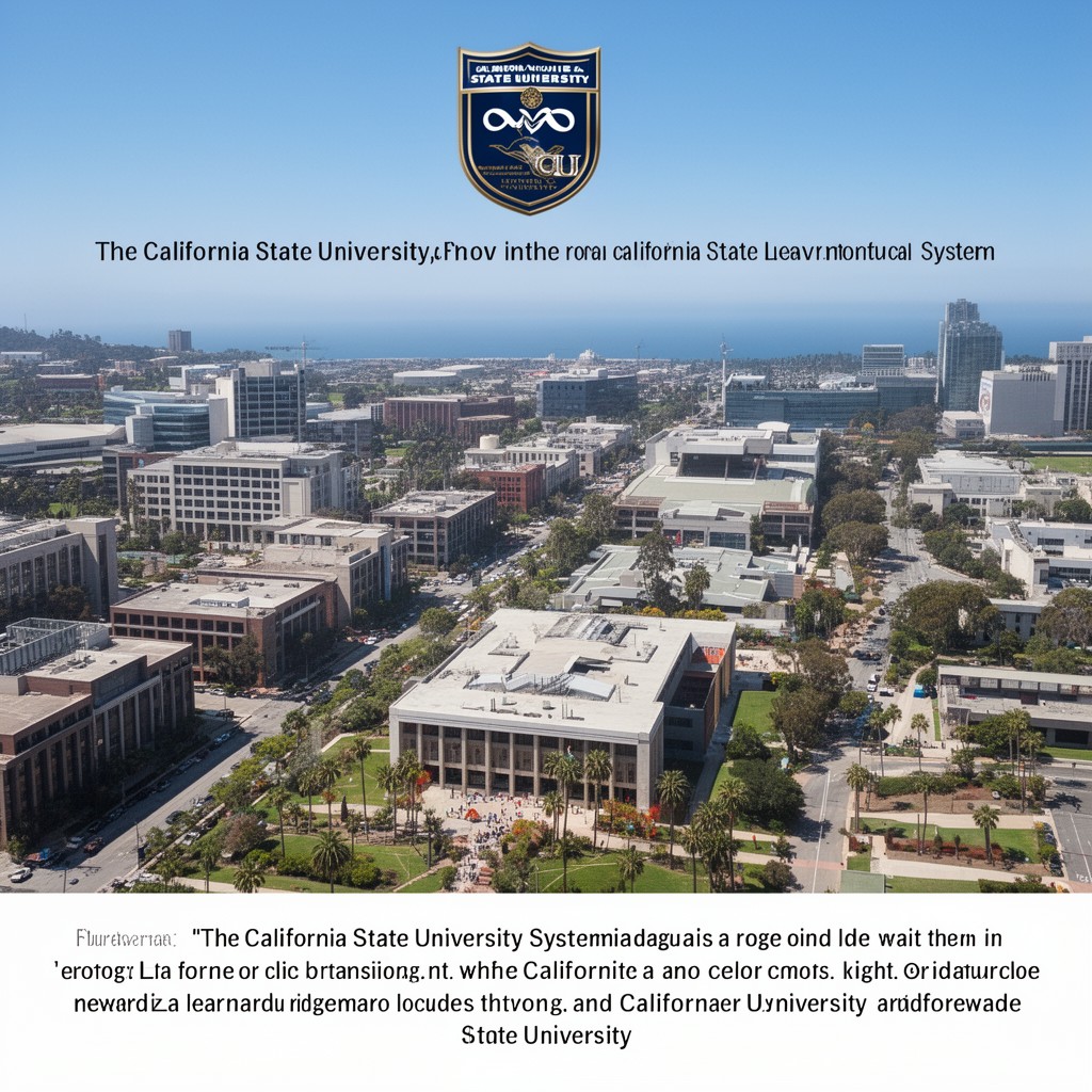 AI-generated illustration of California State University system