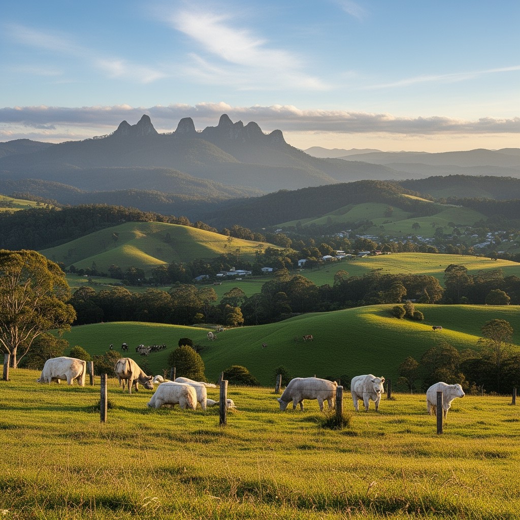 AI-generated illustration of Maleny