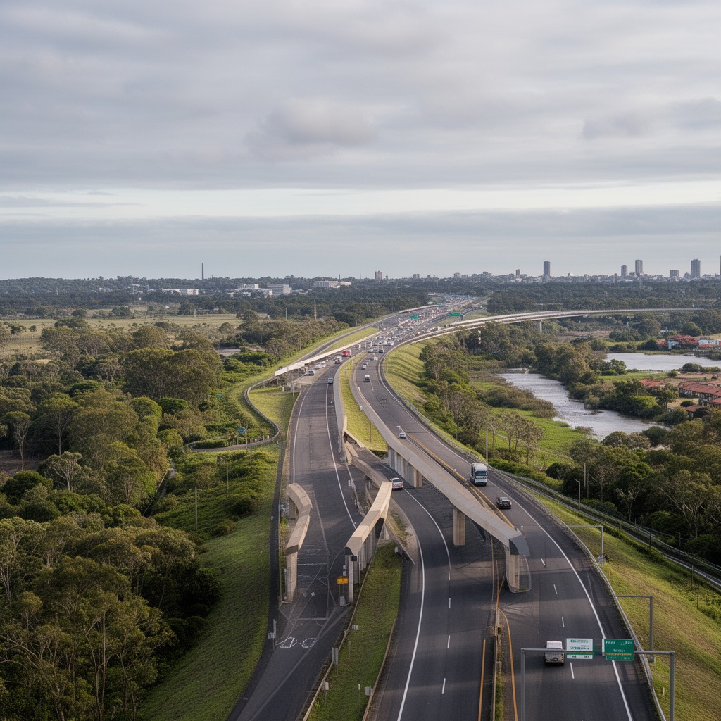 AI-generated illustration of Bruce Highway