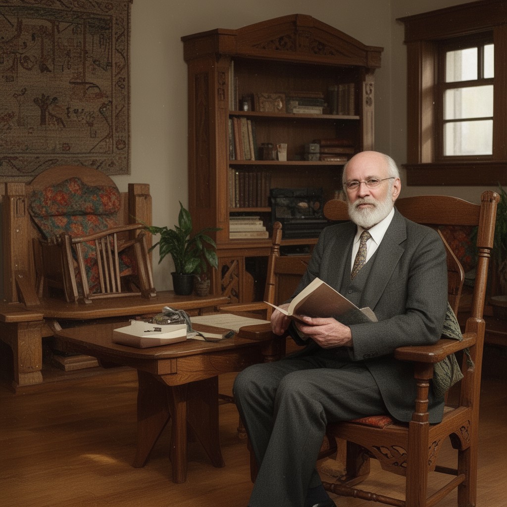 AI-generated illustration of Gustav Stickley