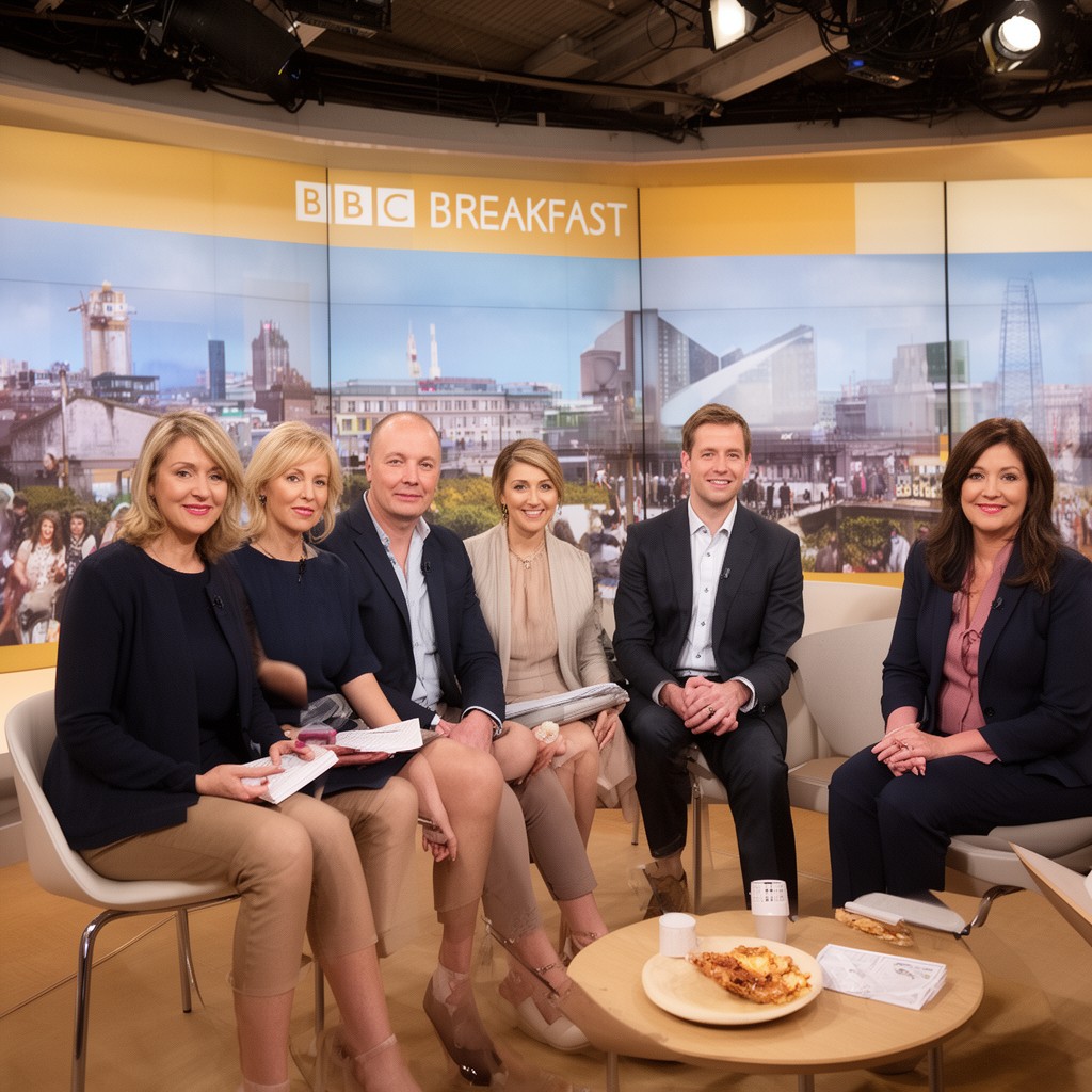 AI-generated illustration of BBC Breakfast