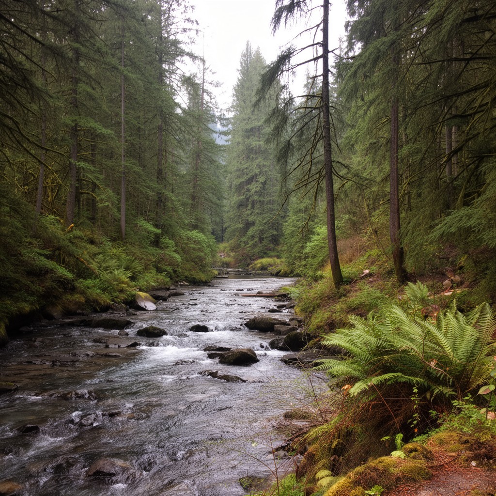 AI-generated illustration of Sol Duc Valley