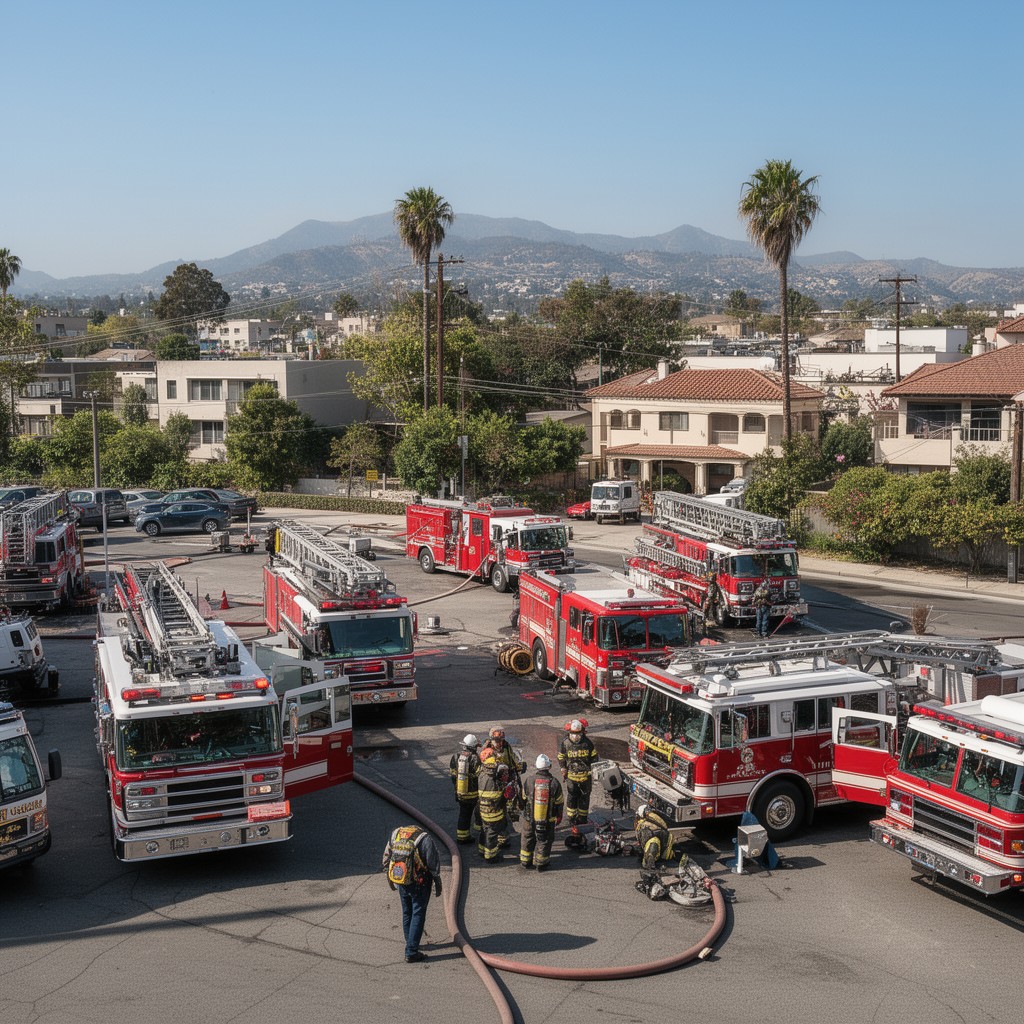 AI-generated illustration of Los Angeles County Fire Department