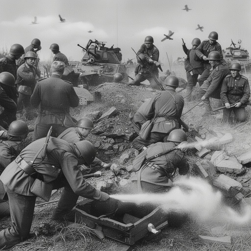 AI-generated illustration of Red Army Bryansk Front