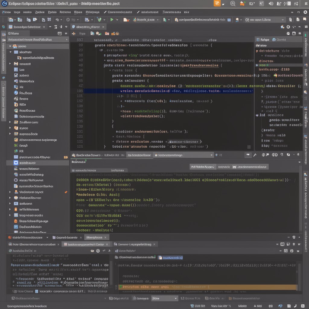 AI-generated illustration of Eclipse IDE